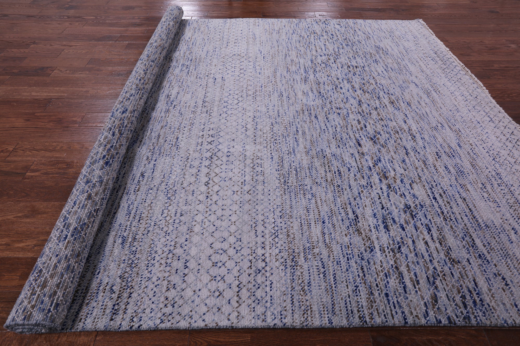 Savannah Grass Hand Knotted Wool Rug - 8' 2" X 10' 4" - Golden Nile