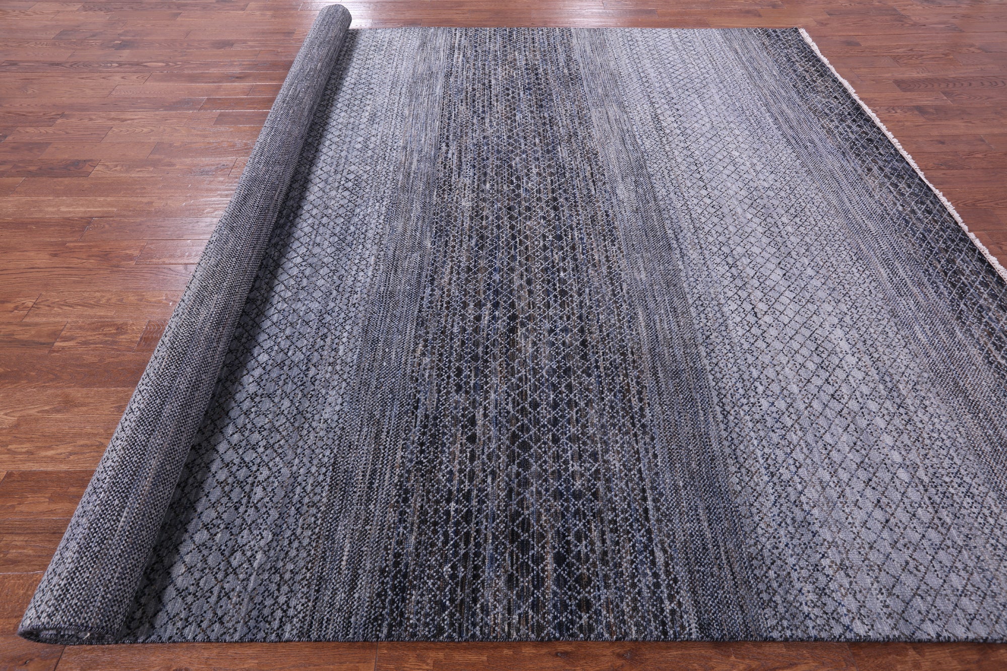 Savannah Grass Hand Knotted Wool Rug - 10' 1" X 13' 10" - Golden Nile
