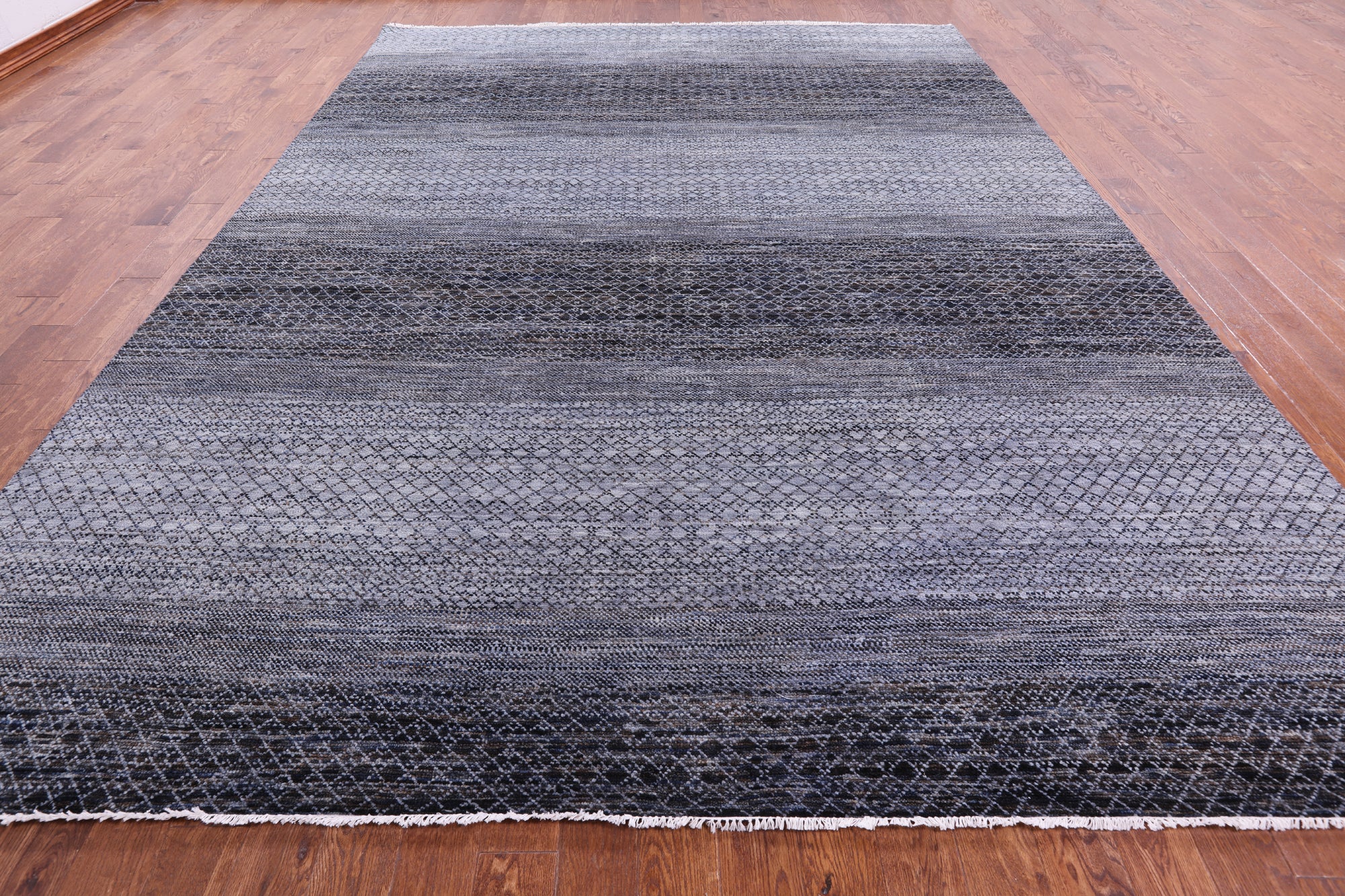 Savannah Grass Hand Knotted Wool Rug - 10' 1" X 13' 10" - Golden Nile