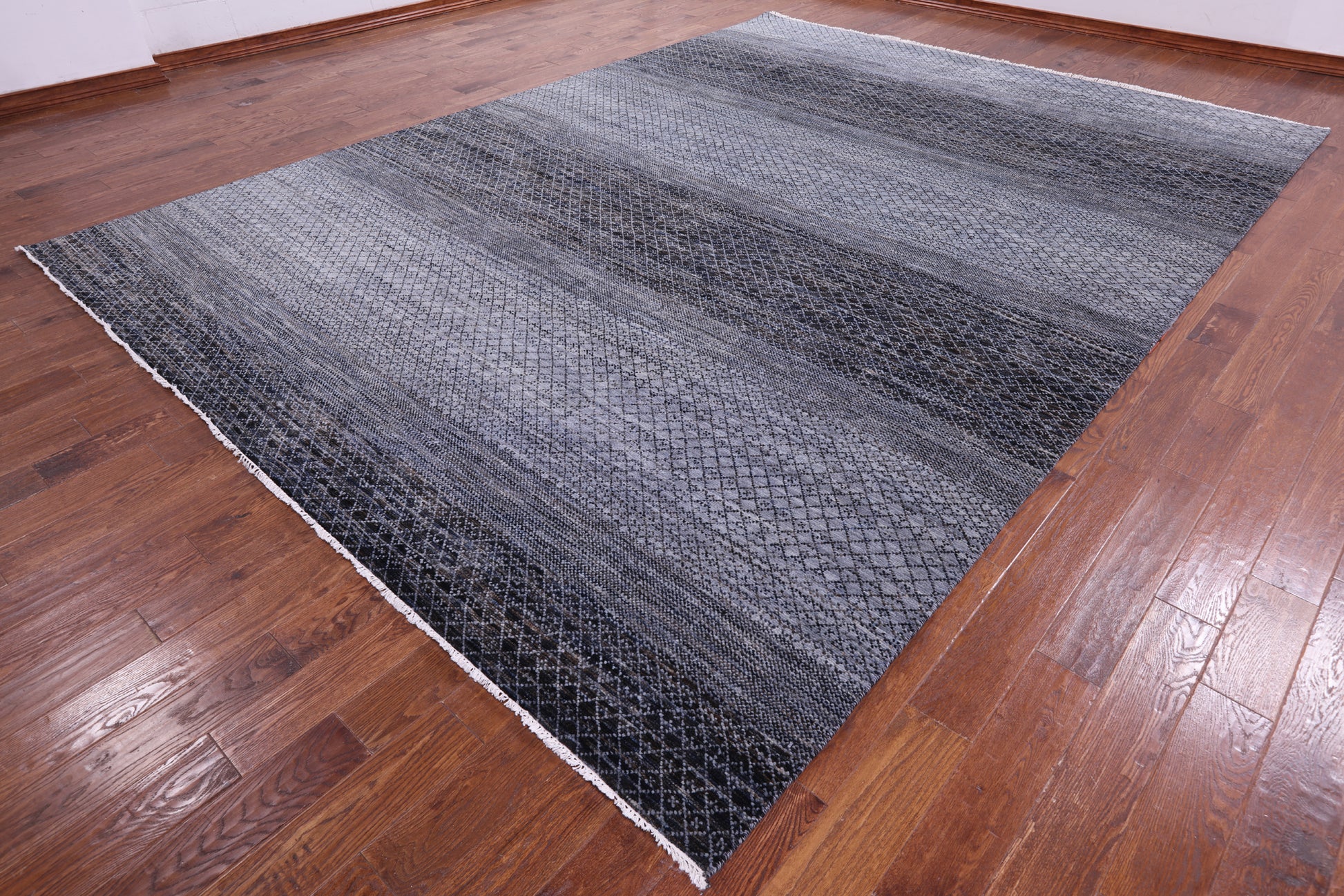 Savannah Grass Hand Knotted Wool Rug - 10' 1" X 13' 10" - Golden Nile