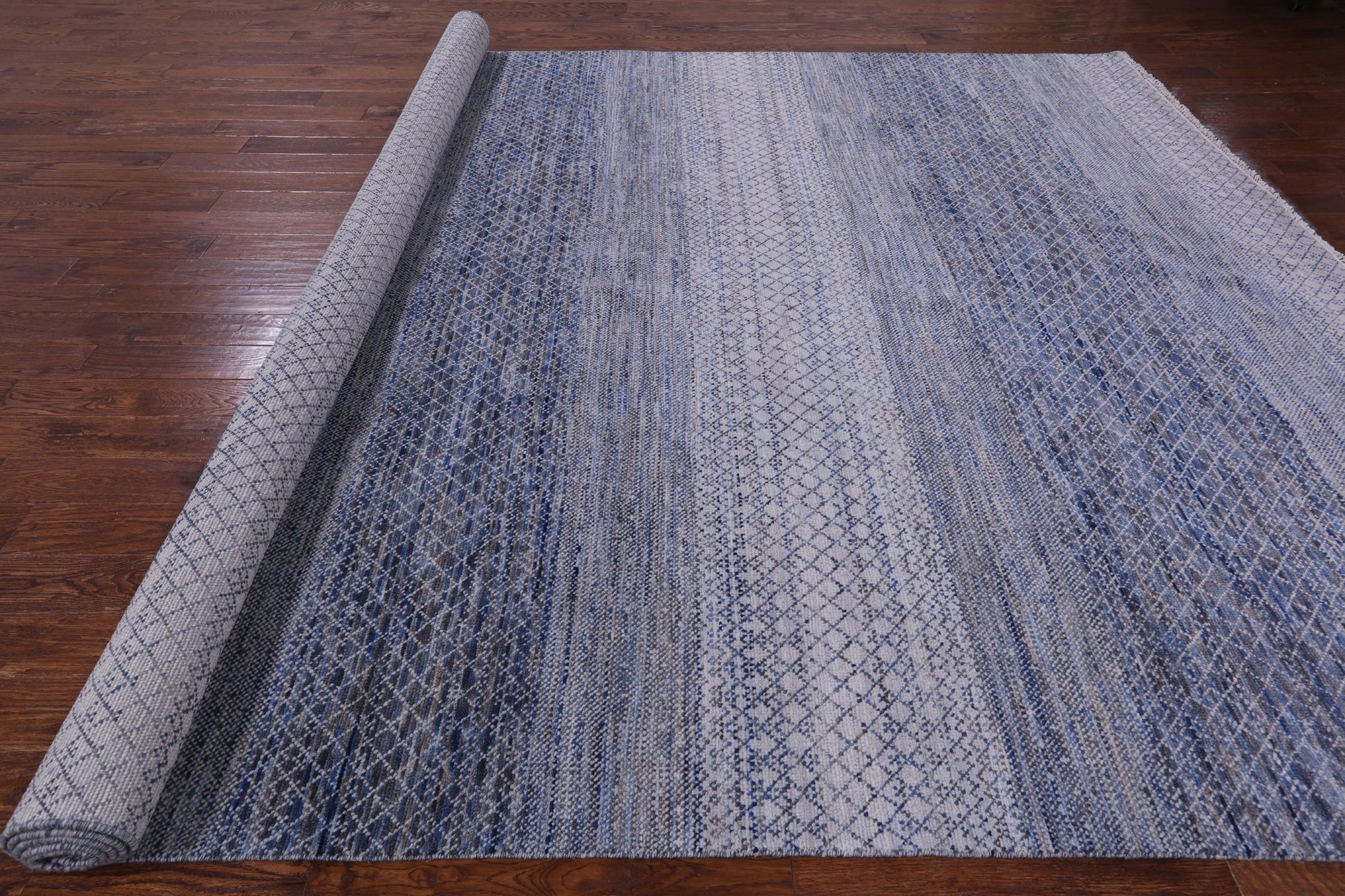 Savannah Grass Hand Knotted Wool Rug - 10' 3" X 14' 2" - Golden Nile