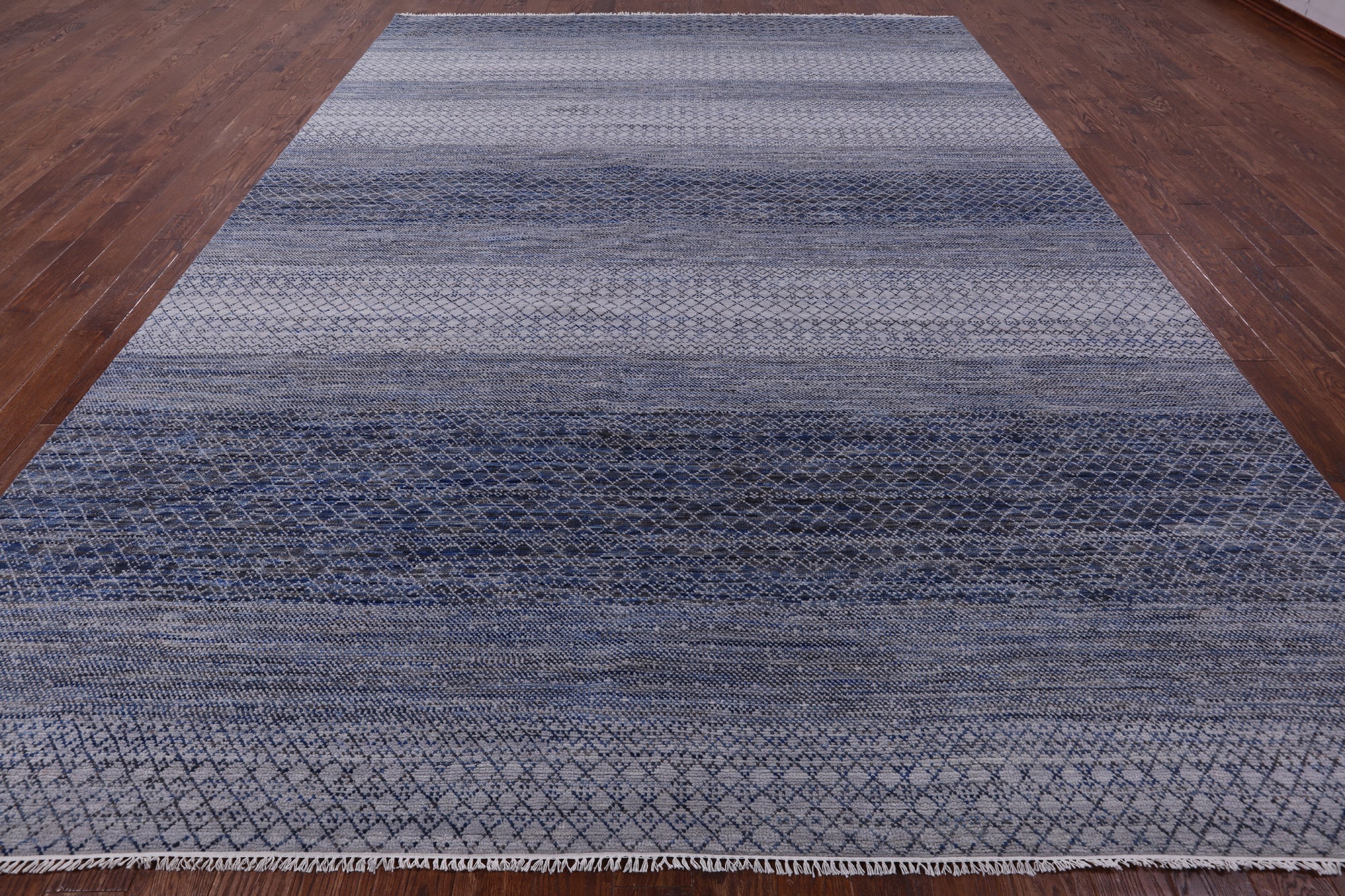 Savannah Grass Hand Knotted Wool Rug - 10' 3" X 14' 2" - Golden Nile
