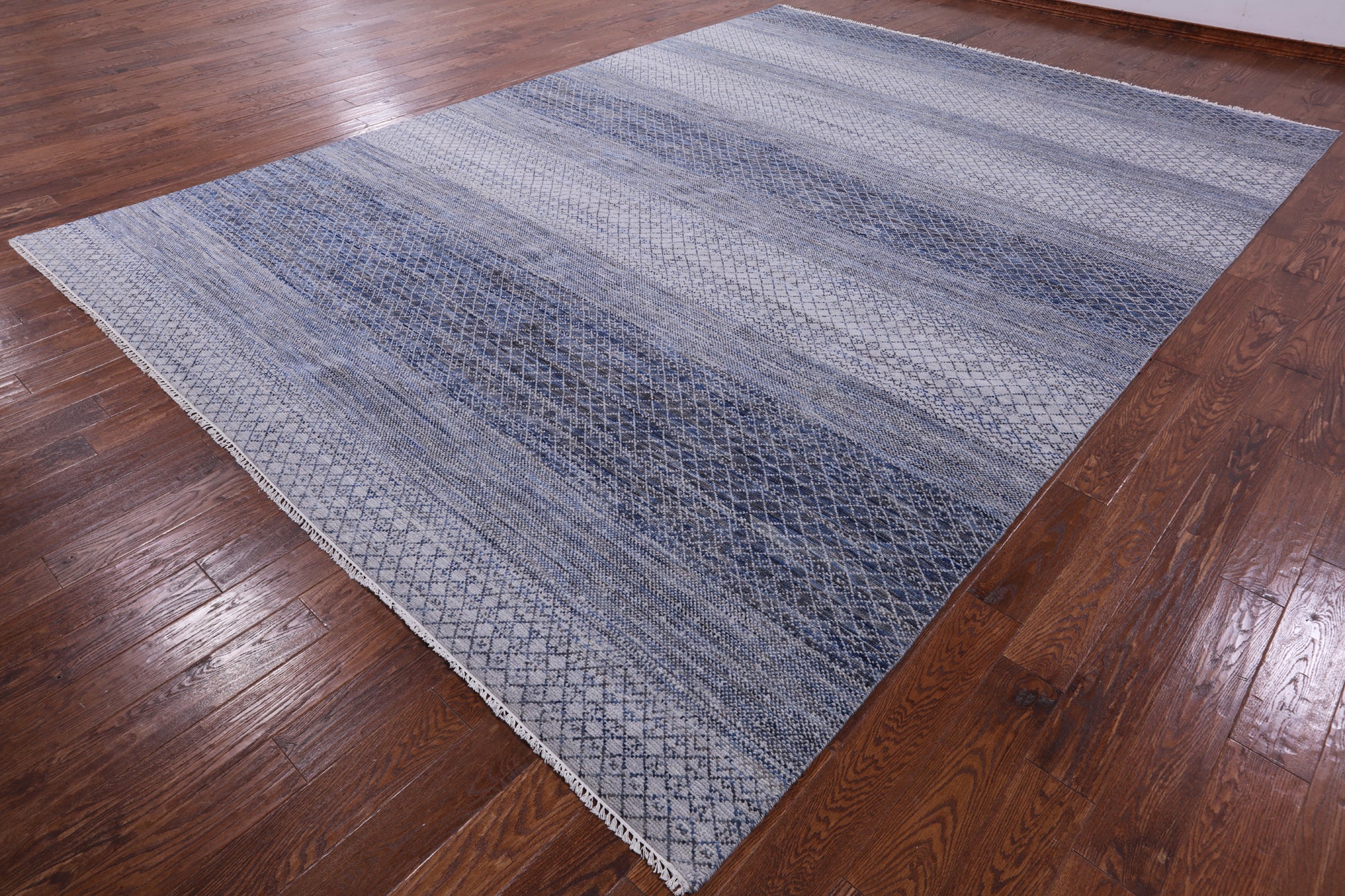 Savannah Grass Hand Knotted Wool Rug - 10' 3" X 14' 2" - Golden Nile