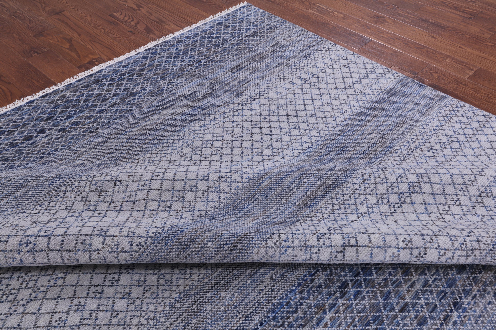 Savannah Grass Hand Knotted Wool Rug - 10' 3" X 14' 2" - Golden Nile