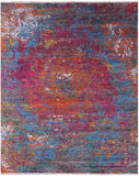 Abstract Contemporary Hand Knotted Wool & Silk Rug - 8' 2" X 10' 1" - Golden Nile