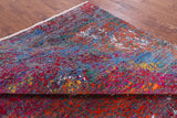 Abstract Contemporary Hand Knotted Wool & Silk Rug - 8' 2" X 10' 1" - Golden Nile