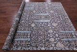 Grey Persian Ziegler Handmade Wool & Silk Rug - 8' 1" X 10' 1" - Golden Nile