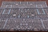 Grey Persian Ziegler Handmade Wool & Silk Rug - 8' 1" X 10' 1" - Golden Nile