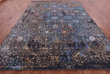 Abstract Modern Handmade Wool & Silk Rug - 9' 1" X 12' 3" - Golden Nile