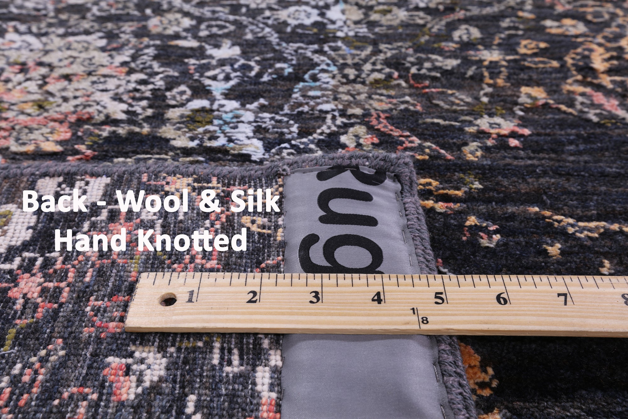 Abstract Modern Handmade Wool & Silk Rug - 9' 1" X 12' 3" - Golden Nile