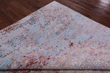 Abstract Contemporary Hand Knotted Wool & Silk Rug - 8' 0" X 10' 1" - Golden Nile
