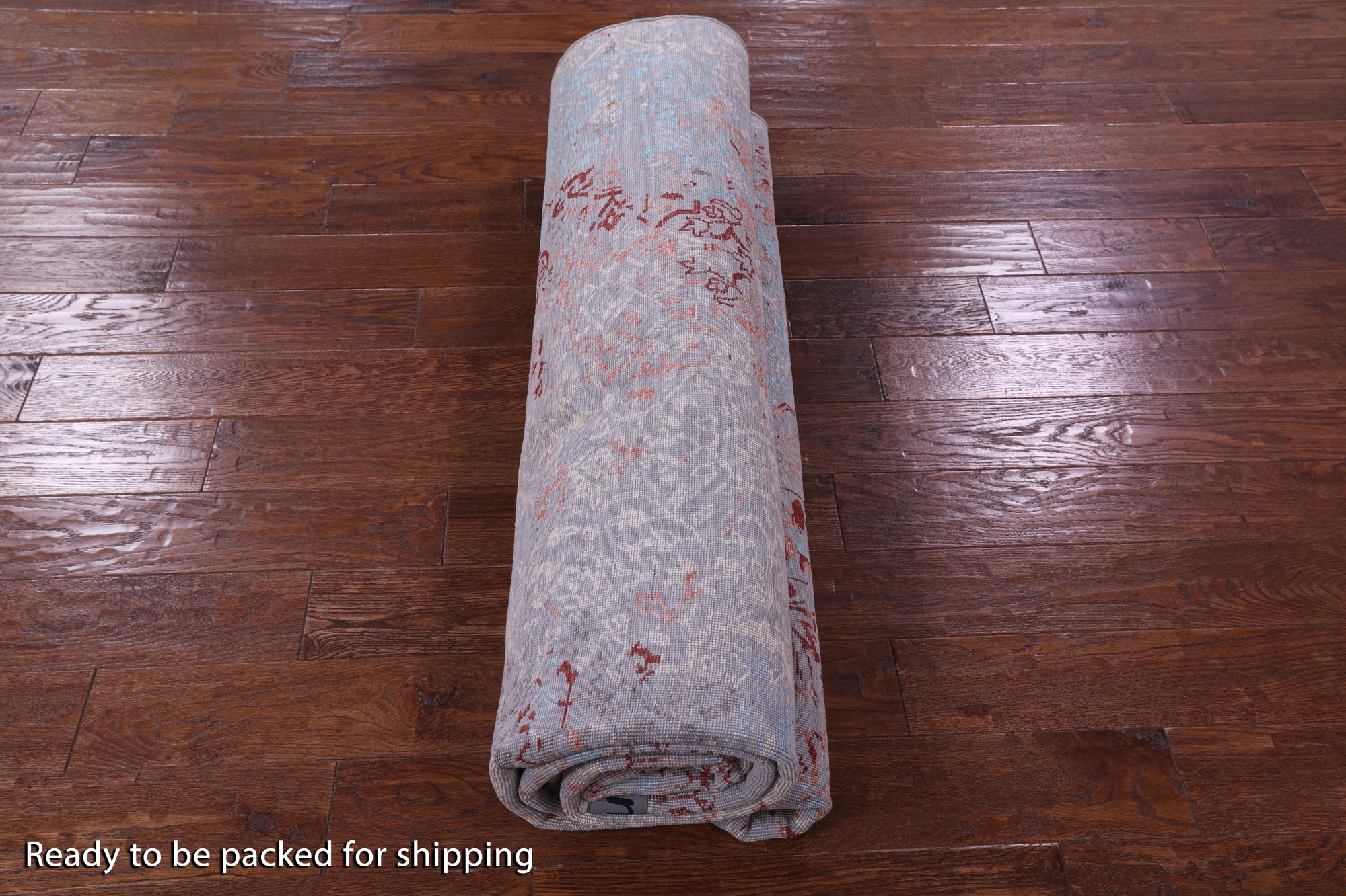 Abstract Contemporary Hand Knotted Wool & Silk Rug - 8' 0" X 10' 1" - Golden Nile