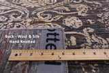 Abstract Contemporary Hand Knotted Wool & Silk Runner Rug - 2' 6" X 11' 11" - Golden Nile