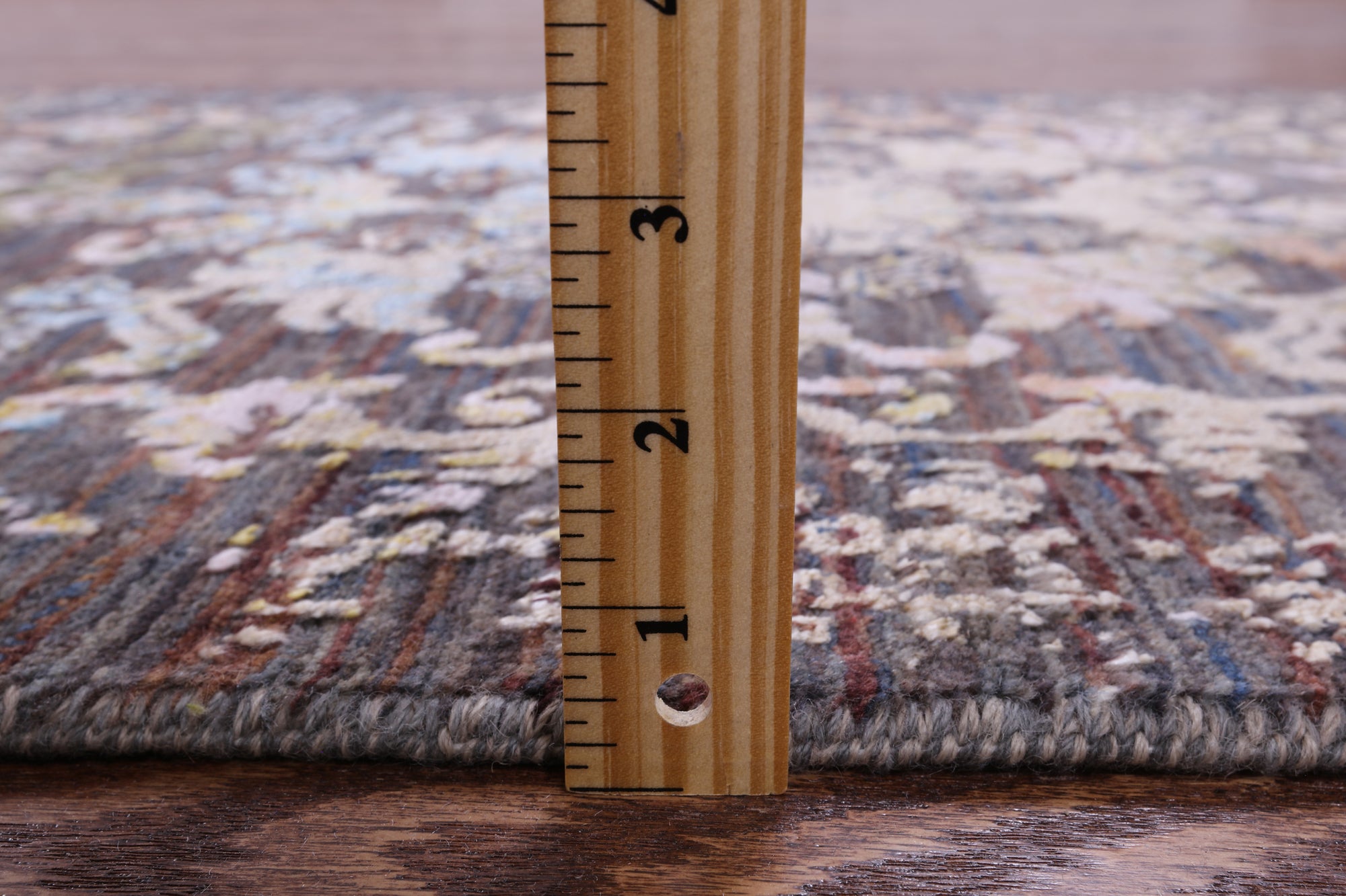Abstract Contemporary Hand Knotted Wool & Silk Runner Rug - 2' 6" X 11' 11" - Golden Nile