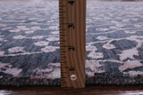 Grey Persian Ziegler Hand Knotted Wool & Silk Rug - 8' 9" X 12' 1" - Golden Nile