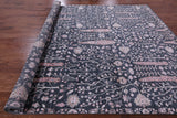 Grey Persian Ziegler Hand Knotted Wool & Silk Rug - 8' 9" X 12' 1" - Golden Nile