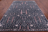 Grey Persian Ziegler Hand Knotted Wool & Silk Rug - 8' 9" X 12' 1" - Golden Nile