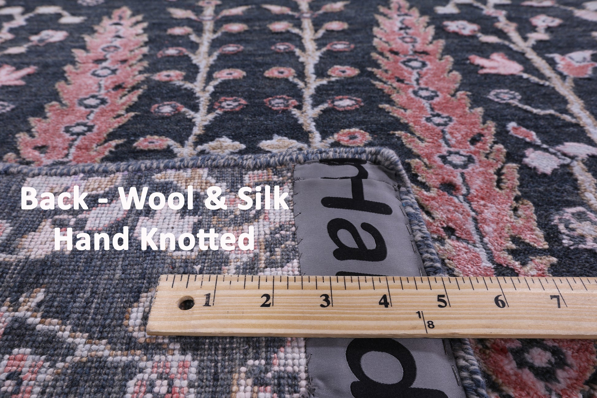Grey Persian Ziegler Hand Knotted Wool & Silk Rug - 8' 9" X 12' 1" - Golden Nile