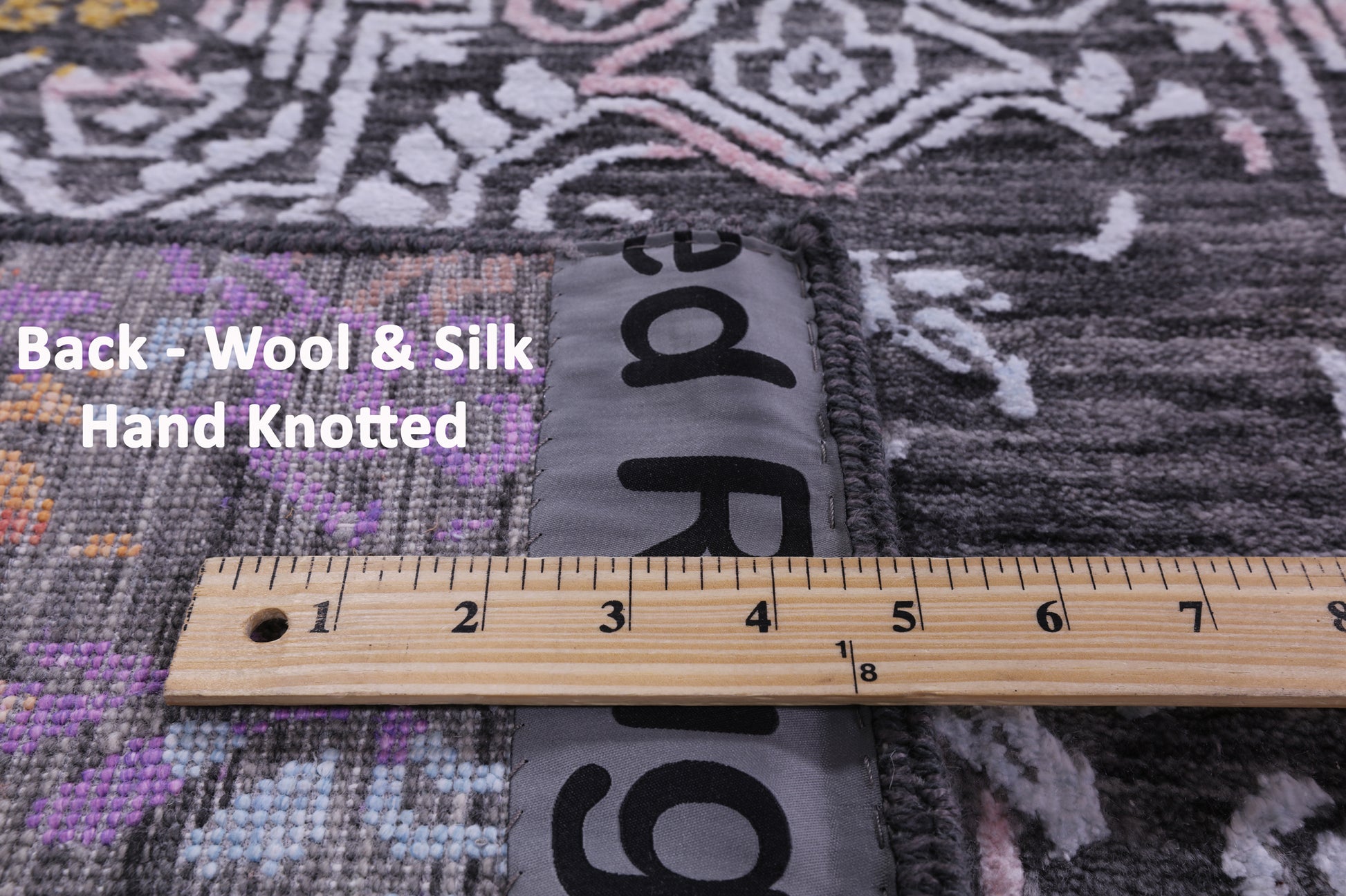 Contemporary Handmade Wool & Silk Rug - 9' 0" X 12' 2" - Golden Nile