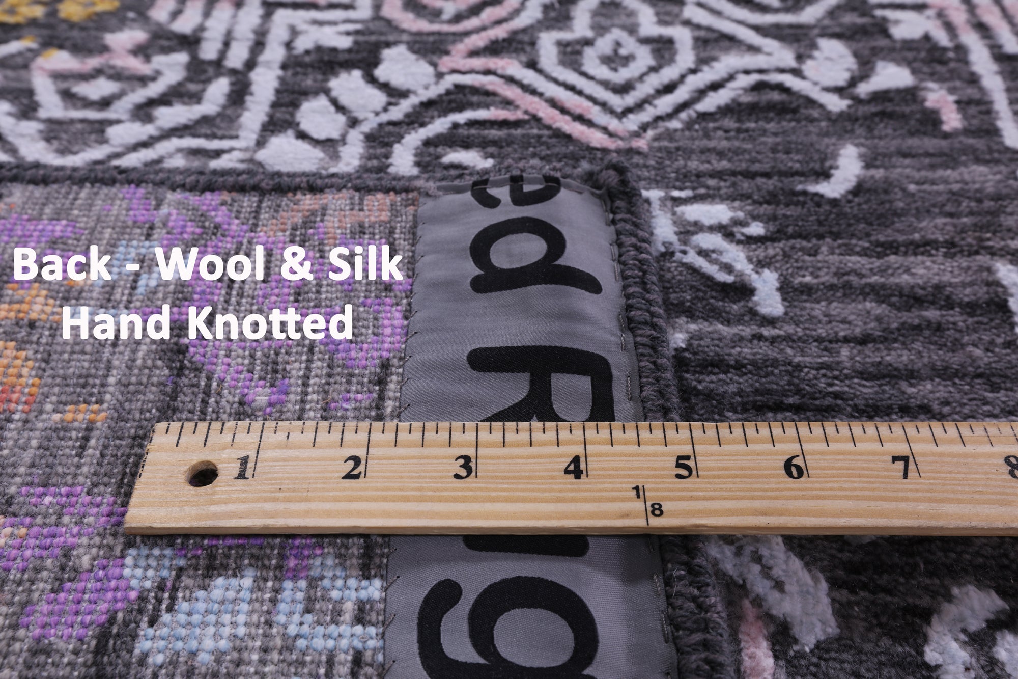 Contemporary Handmade Wool & Silk Rug - 9' 0" X 12' 2" - Golden Nile