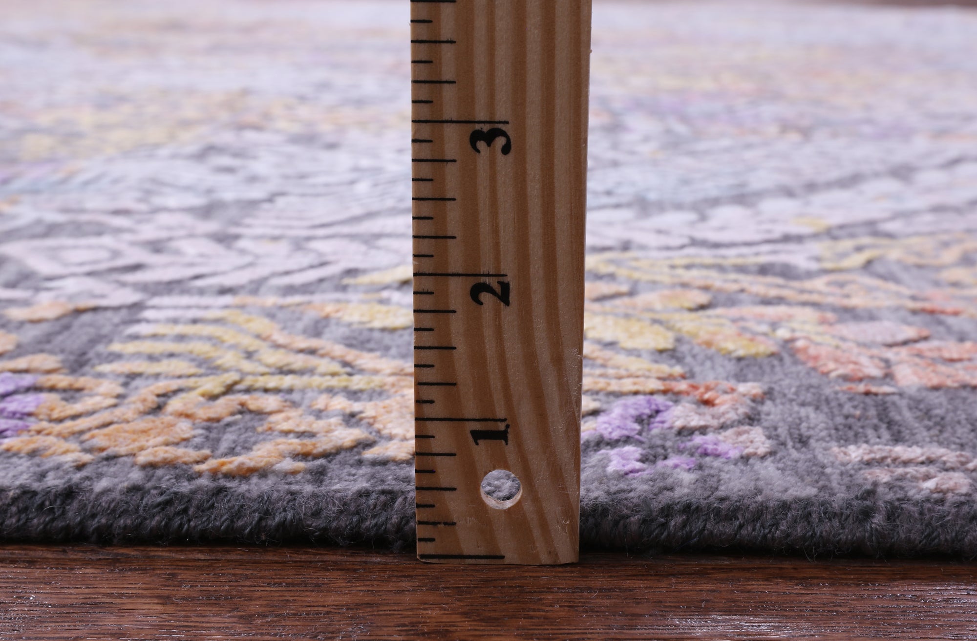 Contemporary Handmade Wool & Silk Rug - 9' 0" X 12' 2" - Golden Nile