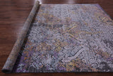 Contemporary Handmade Wool & Silk Rug - 9' 0" X 12' 2" - Golden Nile
