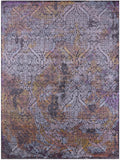 Contemporary Handmade Wool & Silk Rug - 9' 0" X 12' 2" - Golden Nile