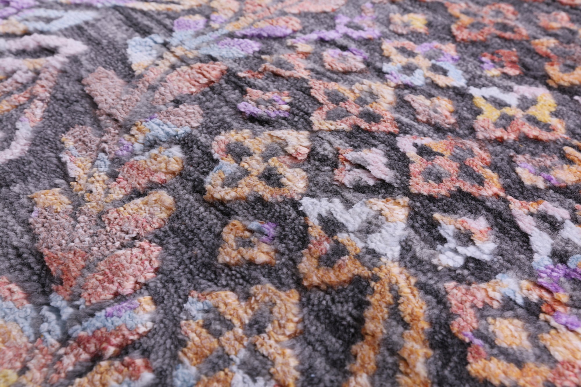 Contemporary Handmade Wool & Silk Rug - 9' 0" X 12' 2" - Golden Nile