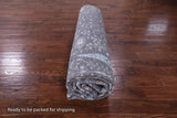 Grey Persian Ziegler Hand Knotted Wool & Silk Rug - 8' 10" X 11' 10" - Golden Nile