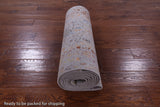 Abstract Contemporary Hand Knotted Wool Runner Rug - 2' 7" X 13' 10" - Golden Nile