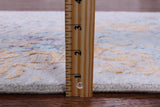 Abstract Modern Handmade Wool & Silk Runner Rug - 2' 5" X 17' 7" - Golden Nile