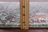 Abstract Contemporary Hand Knotted Wool & Silk Runner Rug - 2' 7" X 9' 11" - Golden Nile