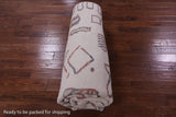 Ivory Tribal Moroccan Handmade Wool Rug - 8' 4" X 9' 11" - Golden Nile