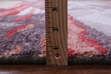 Tribal Moroccan Hand Knotted Wool & Silk Rug - 8' 1" X 10' 1" - Golden Nile