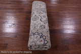 Ivory Square Persian Nain Hand Knotted Wool & Silk Rug - 8' 2" X 8' 3" - Golden Nile