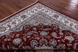 Square Persian Nain Hand Knotted Wool & Silk Rug - 9' 9" X 10' 0" - Golden Nile