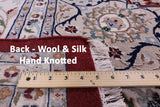 Persian Nain Hand Knotted Wool & Silk Rug - 9' 10" X 14' 4" - Golden Nile