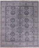 Turkish Oushak Hand Knotted Wool Rug - 8' 3" X 9' 11" - Golden Nile