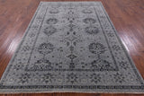 Turkish Oushak Handmade Wool Rug - 6' 1" X 9' 1" - Golden Nile