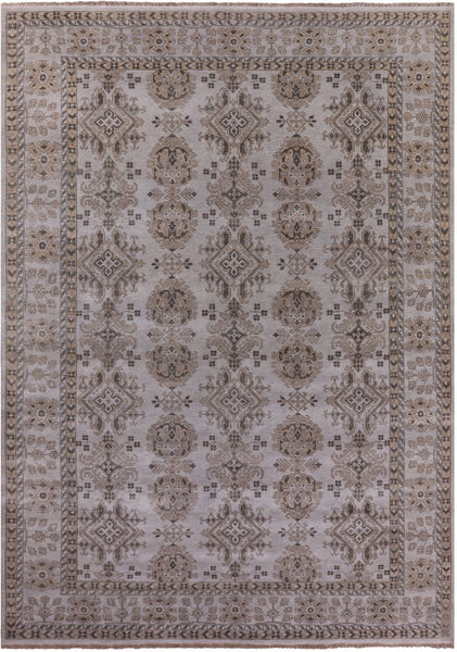 Turkish Oushak Hand Knotted Wool Rug - 10' 0" X 14' 0" - Golden Nile