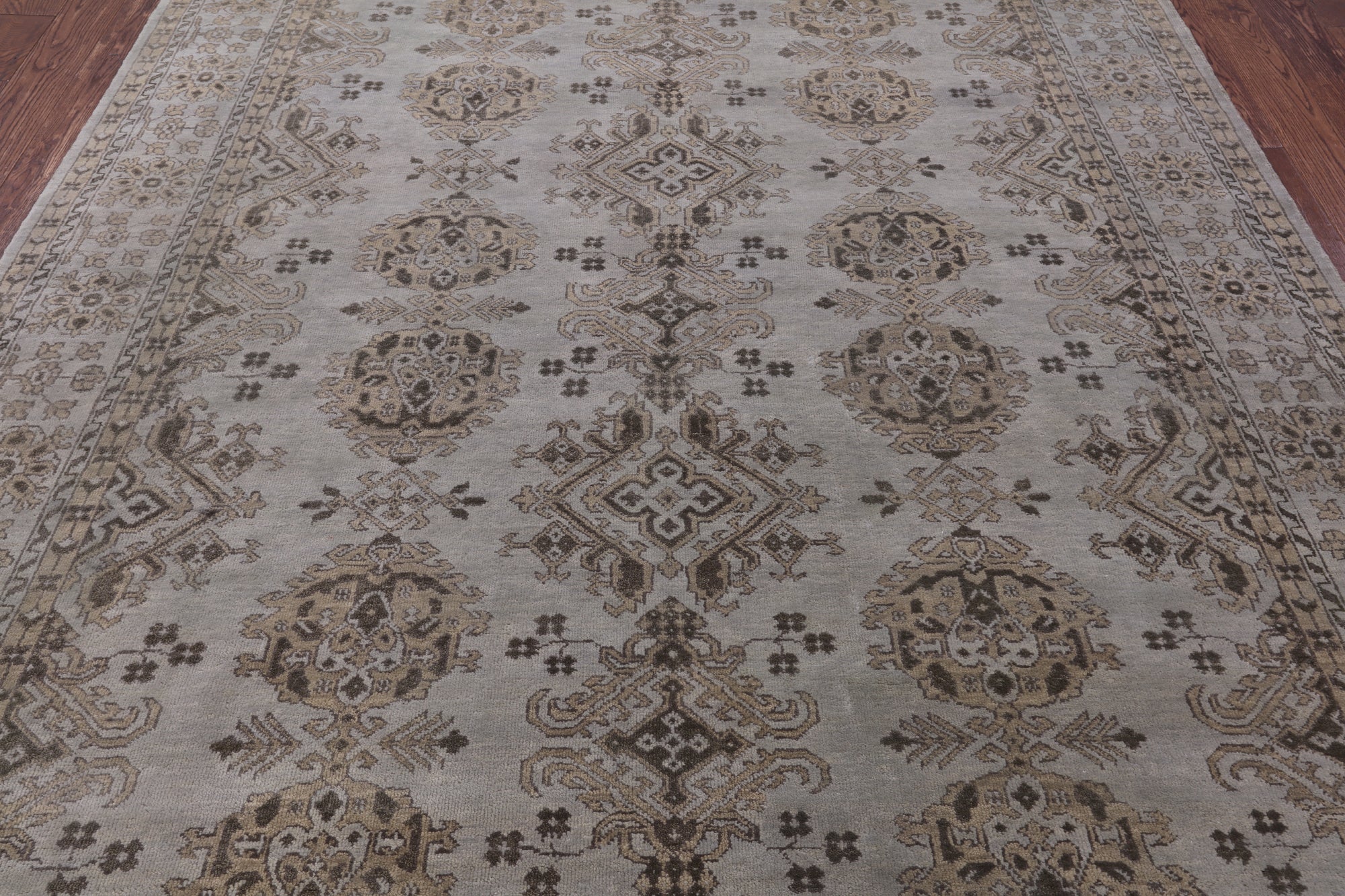 Turkish Oushak Hand Knotted Wool Rug - 7' 11" X 10' 0" - Golden Nile
