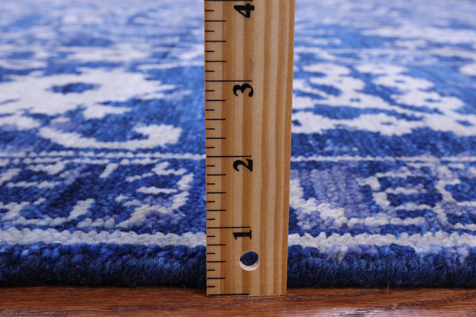 Blue Turkish Oushak Hand Knotted Wool Rug - 9' 3" X 11' 11" - Golden Nile