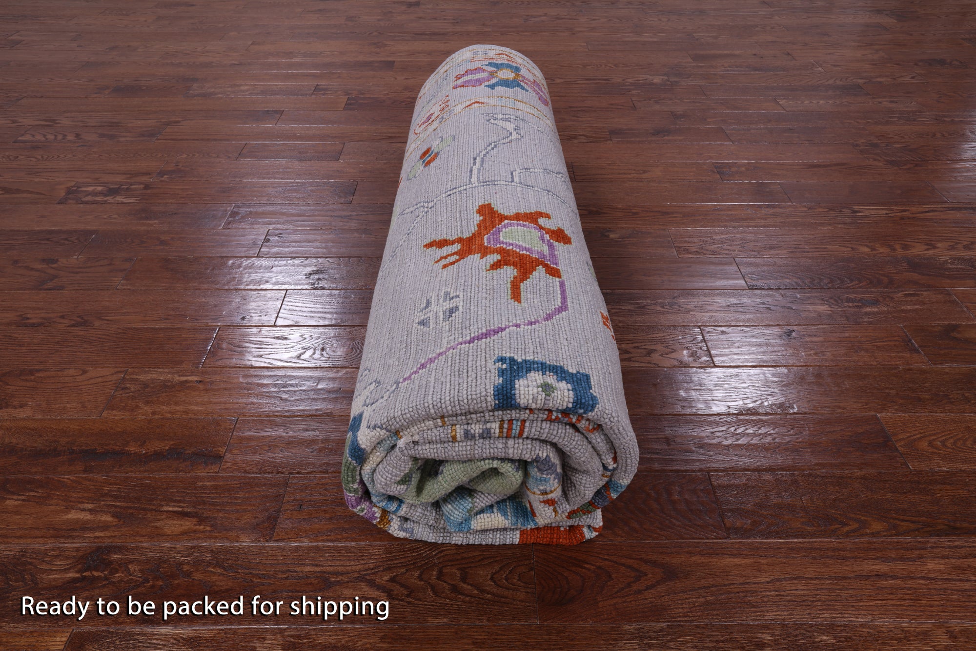 Grey Turkish Oushak Handmade Wool Rug - 9' 2" X 12' 1" - Golden Nile