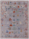 Grey Turkish Oushak Handmade Wool Rug - 9' 2" X 12' 1" - Golden Nile