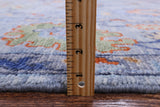 Blue Turkish Oushak Handmade Wool Rug - 9' 1" X 12' 3" - Golden Nile