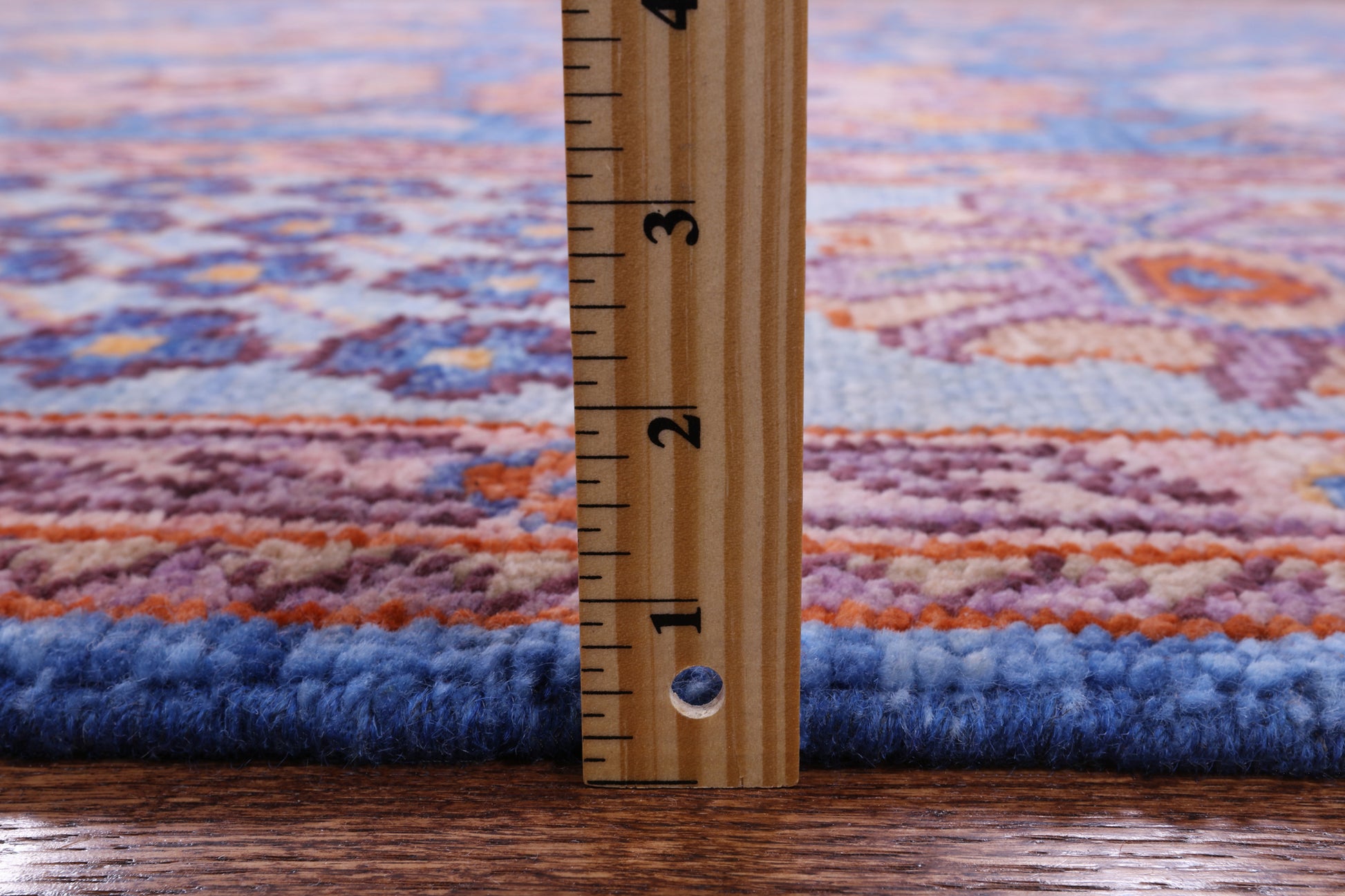 Blue Turkish Oushak Handmade Wool Rug - 9' 1" X 12' 3" - Golden Nile