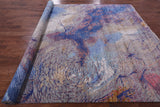Abstract Contemporary Handmade Wool Rug - 9' 3" X 11' 11" - Golden Nile