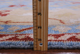 Blue Turkish Oushak Handmade Wool Rug - 8' 1" X 10' 1" - Golden Nile