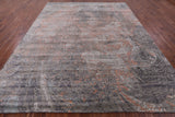 Contemporary Handmade Wool & Silk Fairy Design Rug - 9' 2" X 12' 0" - Golden Nile