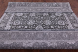 Grey Persian Hand Knotted Wool & Silk Rug - 9' 1" X 12' 2" - Golden Nile